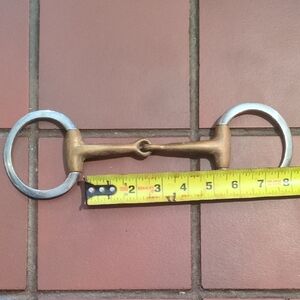 Copper mouth egg butt horse bit